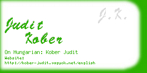 judit kober business card